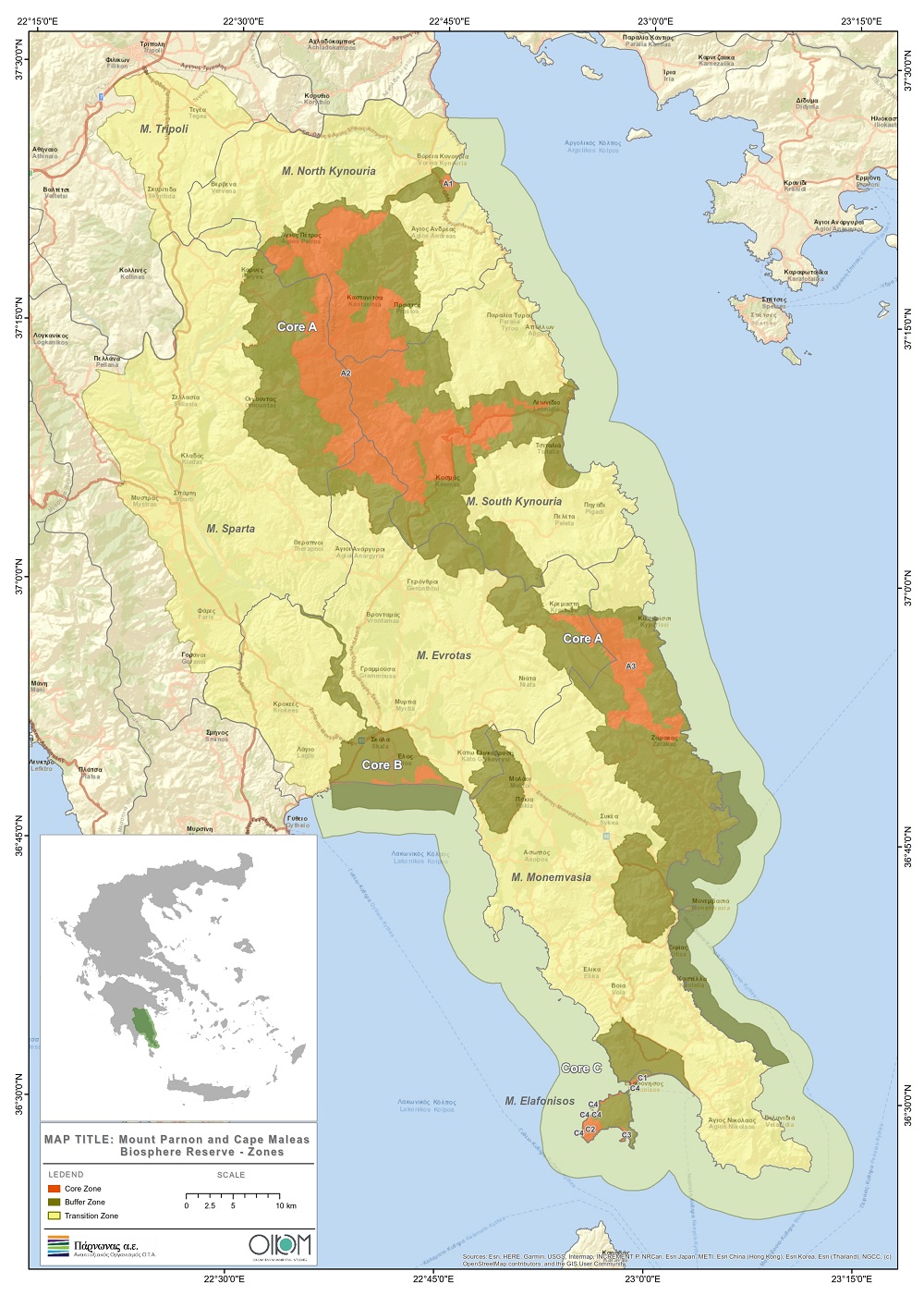 BR Parnonas Maleas Map