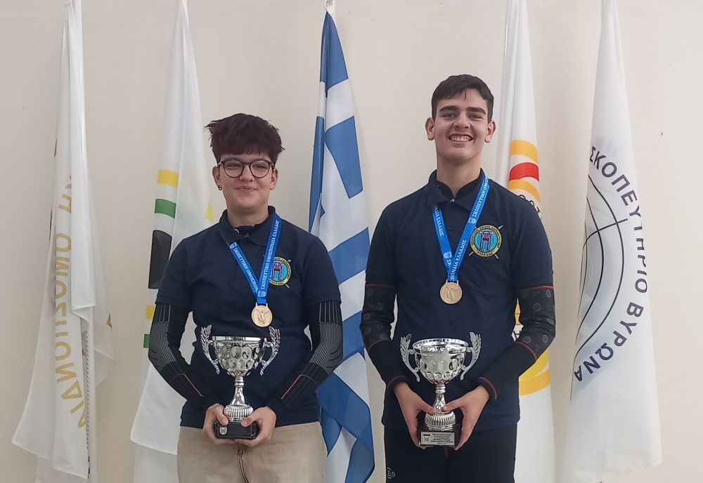 Σαραντάκης και Δανιήλ γράφουν ιστορία για τον «Λεωνίδα» στους Πανελλήνιους Αγώνες Αεροβόλων Όπλων