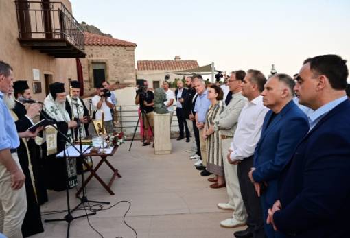 Χαιρετισμοί με θερμές αναφορές στα εγκαίνια του Μουσείου Ρίτσου στη Μονεμβασιά