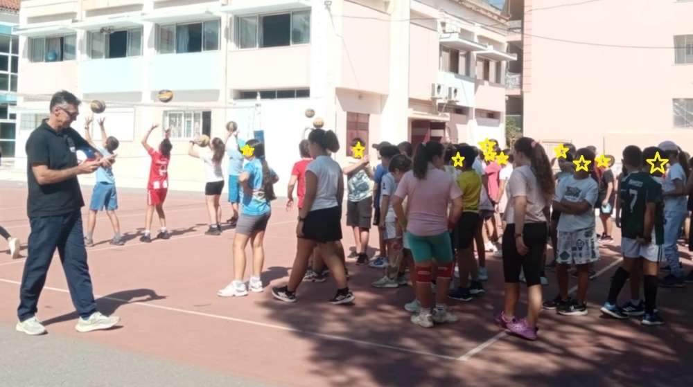 Γνωριμία με το βόλεϊ για τους μαθητές του 1ου Δημοτικού Σπάρτης