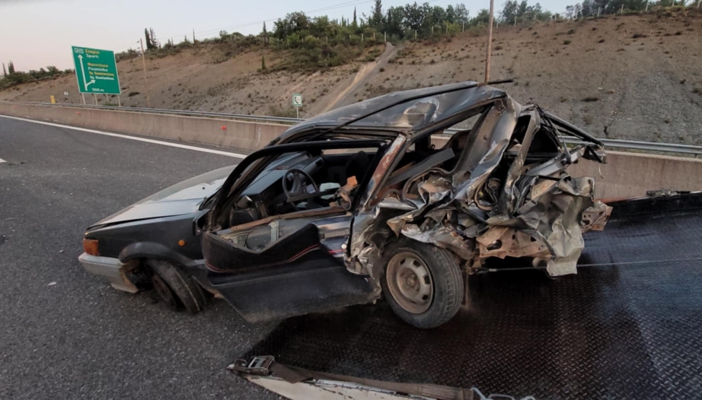 Σε νοσοκομείο των Αθηνών ένα άτομο από το τροχαίο στο Σπάρτη-Λεύκτρο