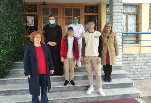 Στο Άσυλο Ανιάτων αντιπροσωπεία του 4ου Γυμνασίου Σπάρτης