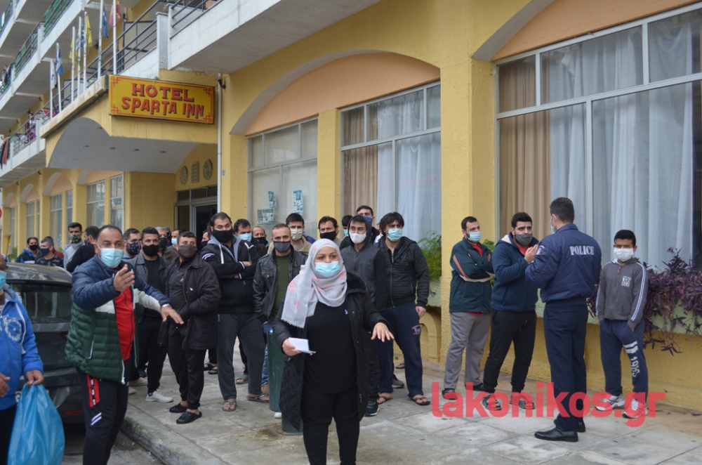 Ένταση έξω από τη δομή φιλοξενίας μεταναστών στη Σπάρτη