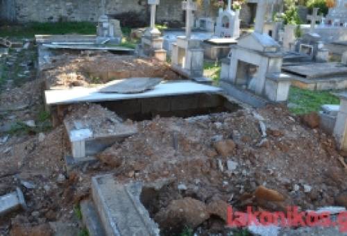 «Αργοσβήνει» παρατημένο το Α΄ Νεκροταφείο Σπάρτης