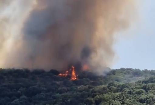Σε εξέλιξη πυρκαγιά στον Αγερανό Ανατ. Μάνης (ΦΩΤΟ)