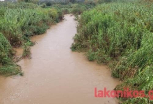 Ανέβηκε η στάθμη του Ευρώτα και στη Σπάρτη λόγω «Byron»