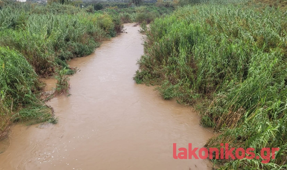 Ανέβηκε η στάθμη του Ευρώτα και στη Σπάρτη λόγω «Byron»