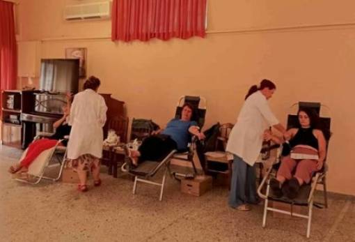 Αυξημένη συμμετοχή  στην 65η εθελοντική αιμοδοσία της Συκέας