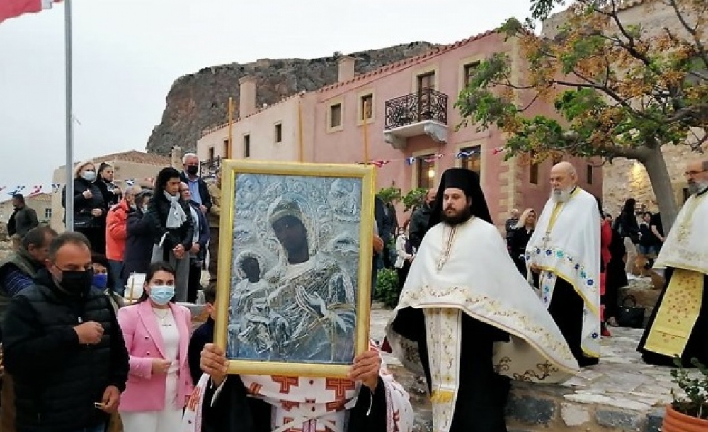 «Χαίρε Χρυσαφίτισσα Μαριάμ, της Μονεμβασίας...»