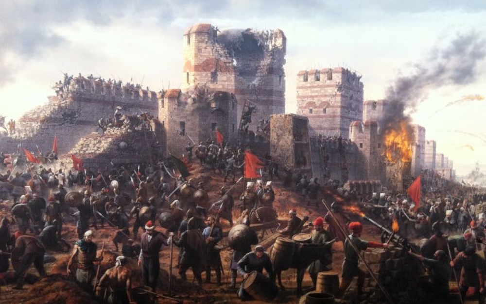 &Eta; Ά&lambda;&omega;&sigma;&eta; &tau;&eta;&sigmaf; &Kappa;&omega;&nu;&sigma;&tau;&alpha;&nu;&tau;&iota;&nu;&omicron;&upsilon;&pi;ό&lambda;&epsilon;&omega;&sigmaf; (1453) &kappa;&alpha;&iota; &tau;&omicron; &Sigma;ή&mu;&epsilon;&rho;&alpha; (2026)