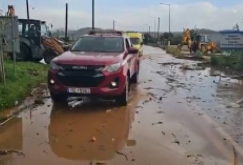 Πλημμυρικά φαινόμενα, ζημιές και διακοπές κυκλοφορίας στον Δήμο Ευρώτα