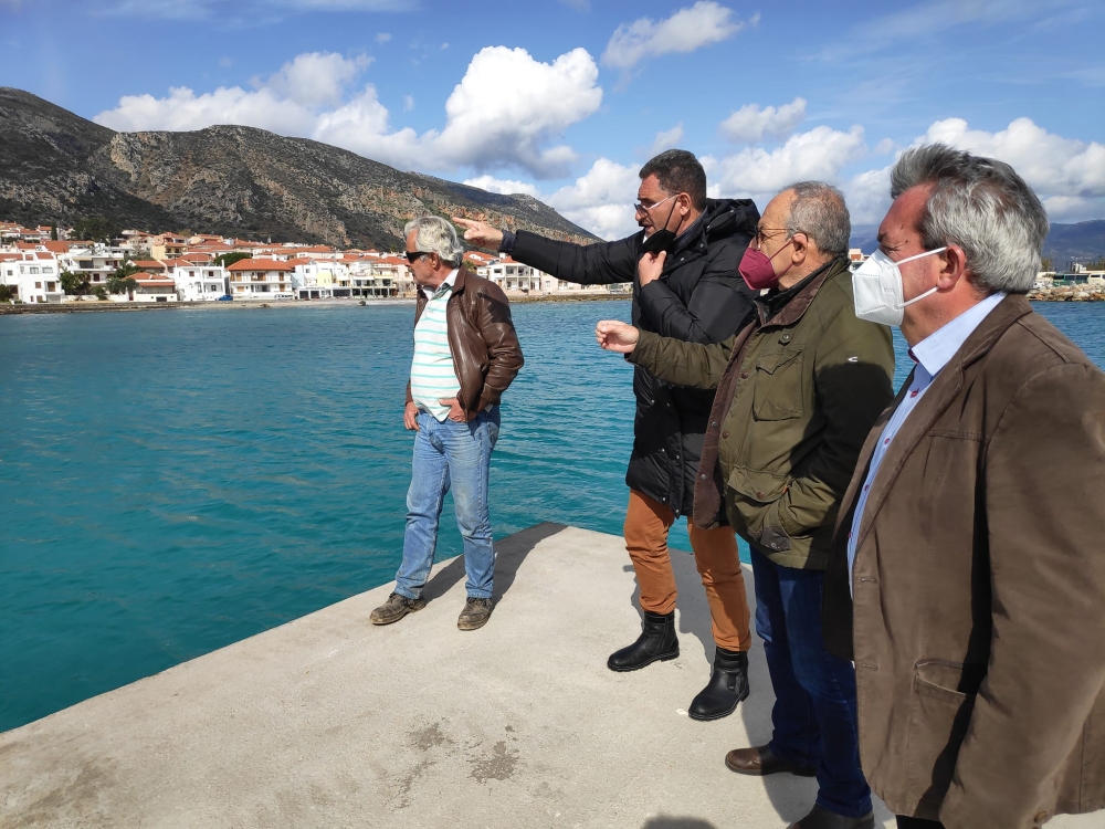 Επιθεώρηση Τζινιέρη σε έργα στη Μονεμβασιά (ΦΩΤΟ)