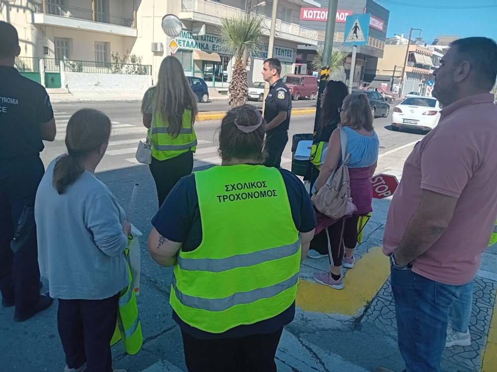 Σχολικούς τροχονόμους εκπαίδευσε η Τροχαία στη Σπάρτη