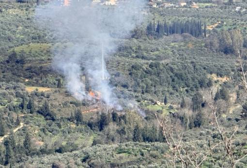 Ξέφυγε φωτιά για καύση κλαδιών στο Παλαιολόγιο