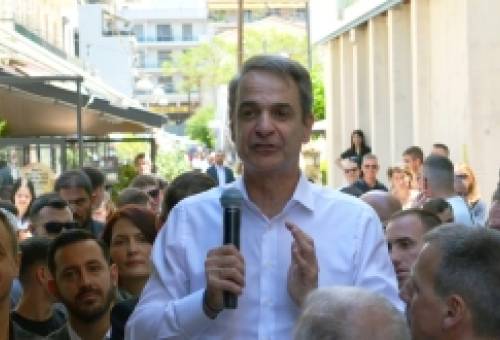 Μητσοτάκης από Σπάρτη: «Η κυβέρνηση θα στηρίξει τη Λακωνία, το κάστρο της ΝΔ»