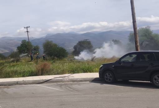 Μικρο-φωτιά σε έκταση δίπλα από το Νοσοκομείο Μολάων