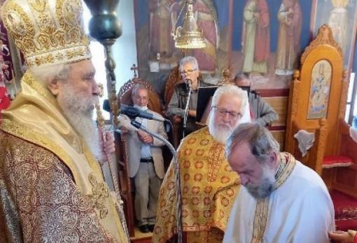 Χειροθεσία οικονόμου στην πανήγυρη του Λαγίου