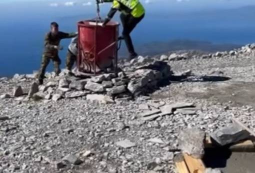 Ξαναστέκει αγέρωχο το εκκλησάκι του Αϊ-Λια στον Ταΰγετο