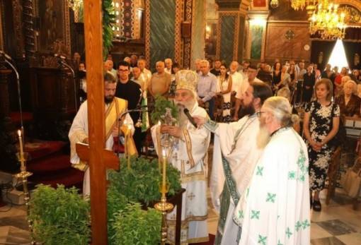 Λαμπρός εορτασμός του Τιμίου Σταυρού στη Μητρόπολη Σπάρτης