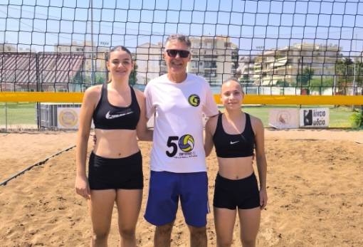 Χάλκινη διάκριση για Λεκάκη – Καραμπούλα στο Κ19 Beach Volley