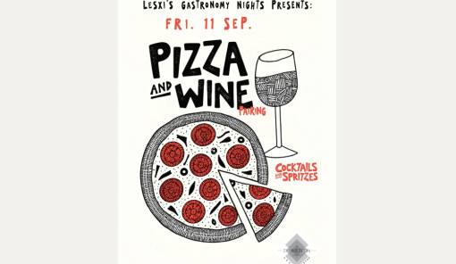 &Iota;&tau;&alpha;&lambda;&iota;&kappa;ή &beta;&rho;&alpha;&delta;&iota;ά &mu;&epsilon; pizza &amp; wine pairing &sigma;&tau;&eta; &Lambda;έ&sigma;&chi;&eta; - &Sigma;ύ&mu;&mu;&epsilon;&tau;&rho;&omicron;&nu;