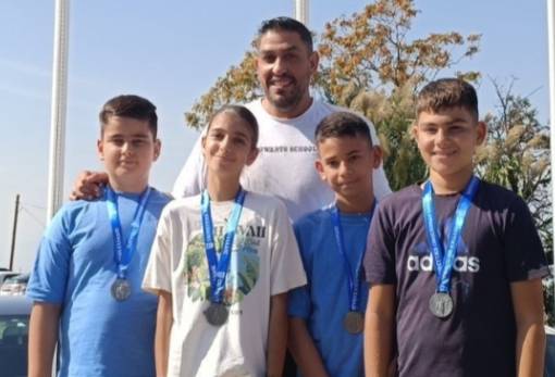 Στο δεύτερο σκαλί του βάθρου οι μικροί σκοπευτές του Σκοπευτικού Ομίλου Σπάρτης
