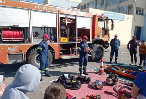 Πυροσβεστική παιδεία σε δημοτικά και νηπιαγωγεία της Λακωνίας (ΦΩΤΟ)