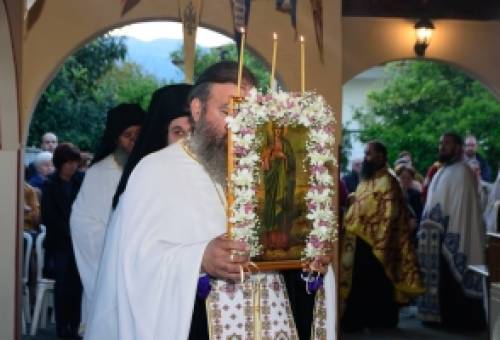Με εκκλησιαστική λαμπρότητα εορτάστηκε η Αγία Ειρήνη στη Μαγούλα