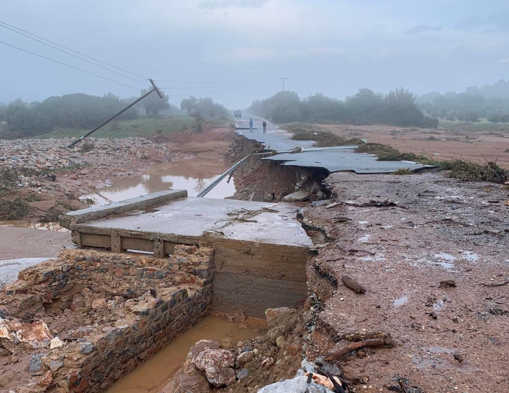 Οι ζημιές στην επιφάνεια του πλημμυρισμένου Δ. Ευρώτα (ΦΩΤΟ)